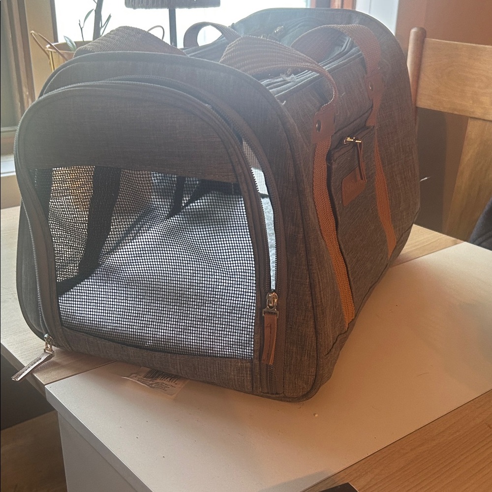 Stylish Gray and Brown Men's Bag